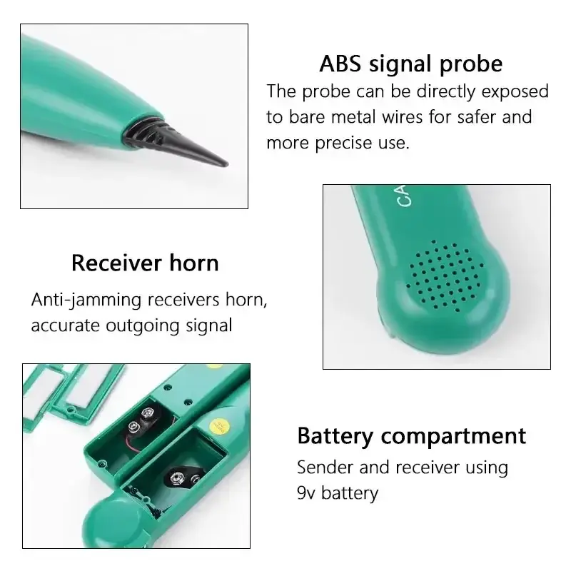 Cable Tracer, Network Cable Tester Wire Tester, Line Finder Wire Tracker Cable Detector Phone Line Test Tool