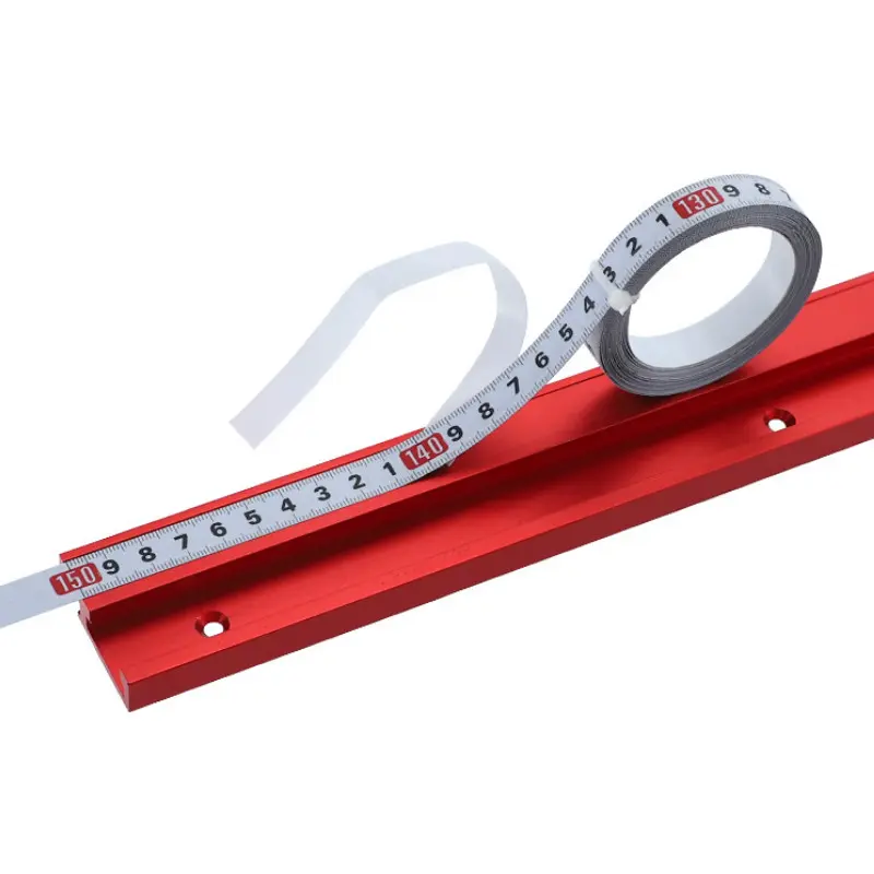 1-3m Stainless Steel Miter Track Tape Measure Self Adhesive Metric Scale Ruler Rust-Proof Durable and Wear-Resistan Ruler