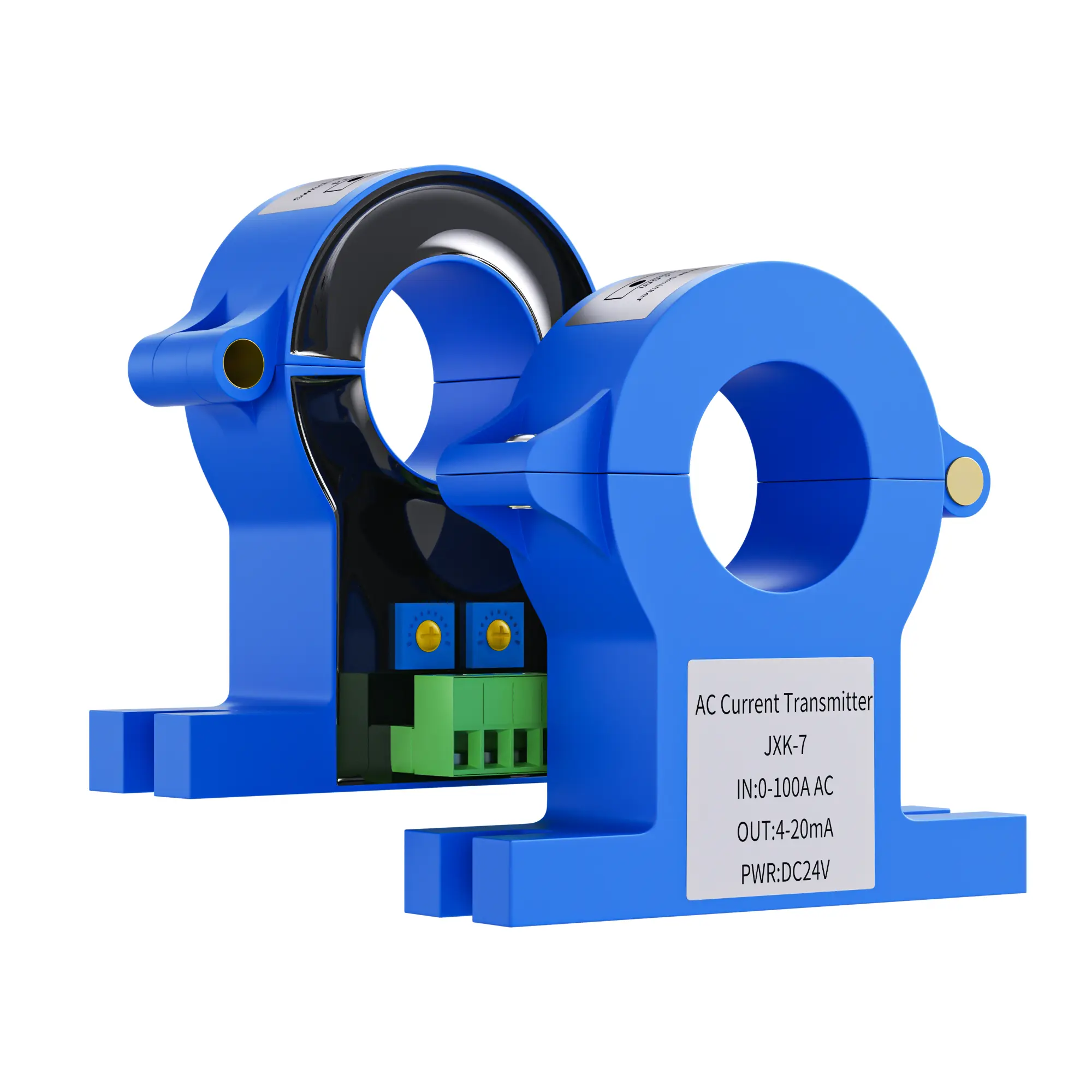 JXK-7 Hall Effect AC/DC Current Transducer 20mm 25mm 0-1500A AC Current Sensor 4-20mA 0-10V 0-5V RS485 DC Current Transmitter