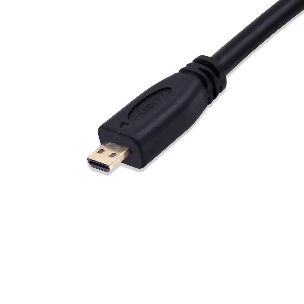 Male Micro HDMI to Female VGA Adapter Active Micro HDMI to VGA Video cable Converter for Laptop Projector HDTV