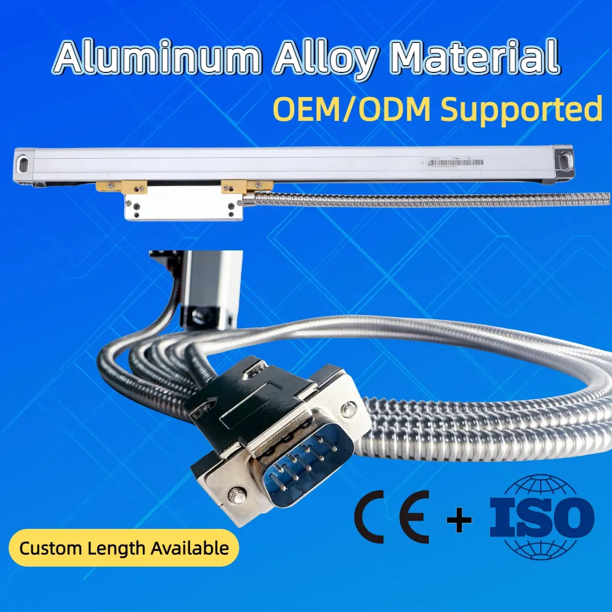 0.005mm【5μm】 DRO Glass Linear Scale KA35 100 150 200 250 300 350 400mm TTL 5um Optical Encoder Sensor Grating Ruler