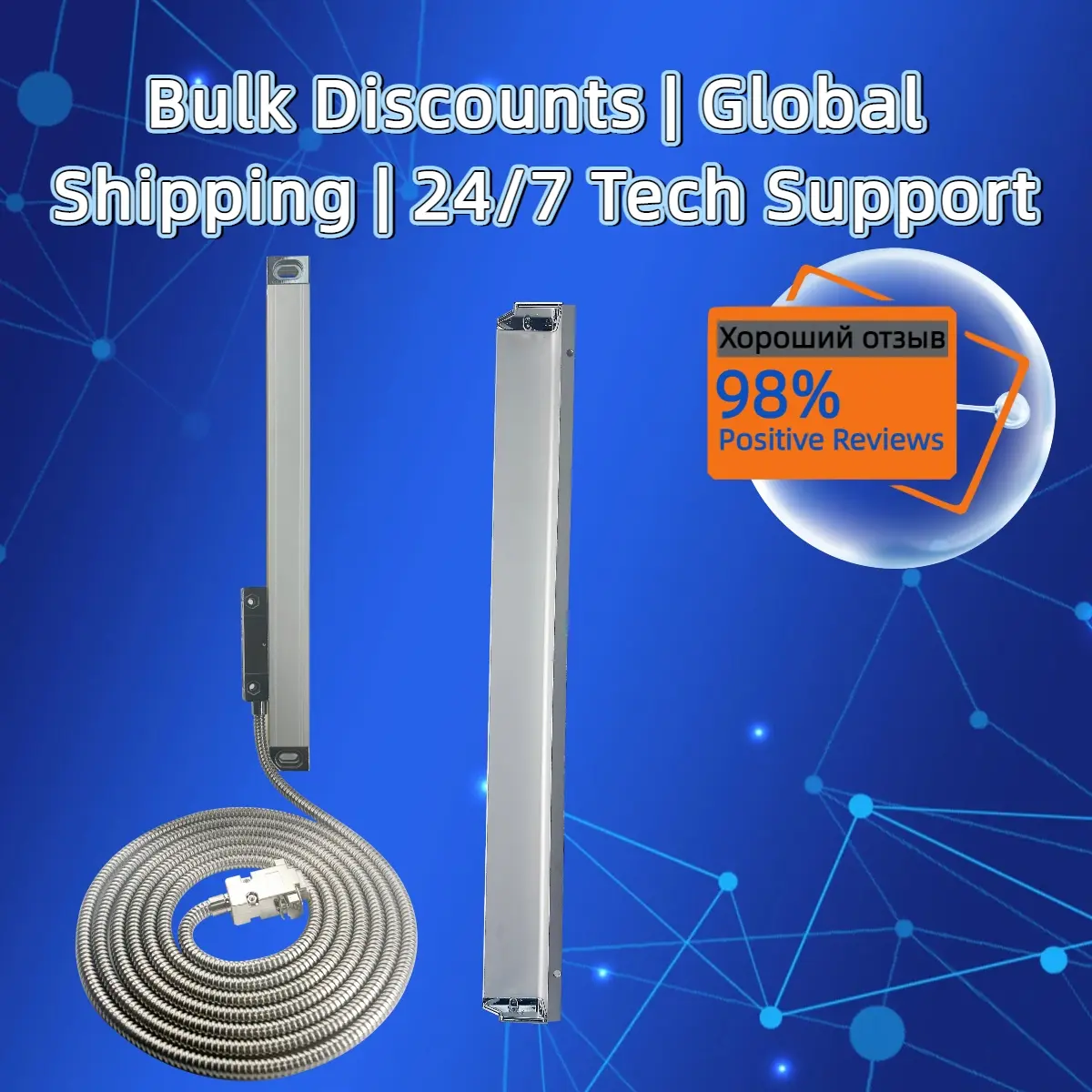 0.005mm【5μm】 DRO Glass Linear Scale KA35 100 150 200 250 300 350 400mm TTL 5um Optical Encoder Sensor Grating Ruler