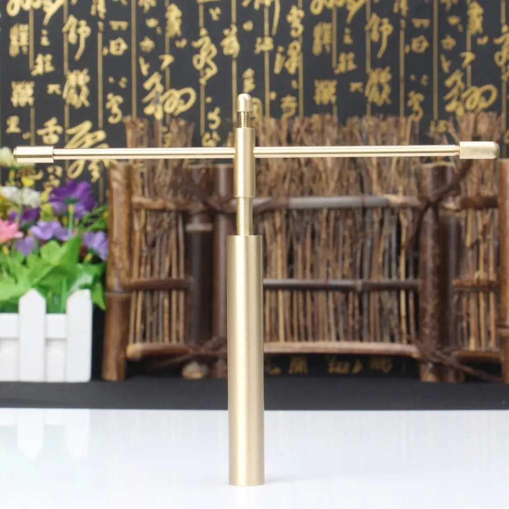 2Pcs/Set Copper Dragon Seeking Dowsing Rods Outdoor Energy Water Witching Adjustable Detector Measuring Rods Detachable Tools