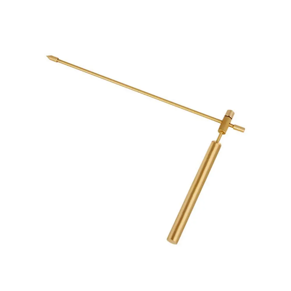 2Pcs/Set Copper Dragon Seeking Dowsing Rods Outdoor Energy Water Witching Adjustable Detector Measuring Rods Detachable Tools