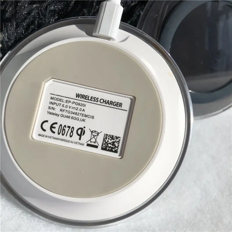 5V 2A Wireless Charger 10W Qi Charge Pad With Micro Cable For Samsung Galaxy S6 S7 S8 S9 S10 Plus S20 S21 FE S22 S23 Note 10 20+