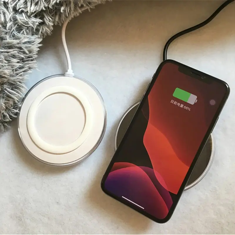 5V 2A Wireless Charger 10W Qi Charge Pad With Micro Cable For Samsung Galaxy S6 S7 S8 S9 S10 Plus S20 S21 FE S22 S23 Note 10 20+