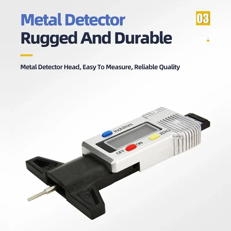 Digital Tread Depth Gauge For Car Tyre Tire Meter Thickness Gauges Automobile Tire Wear Detection Measuring Tool Depth Caliper
