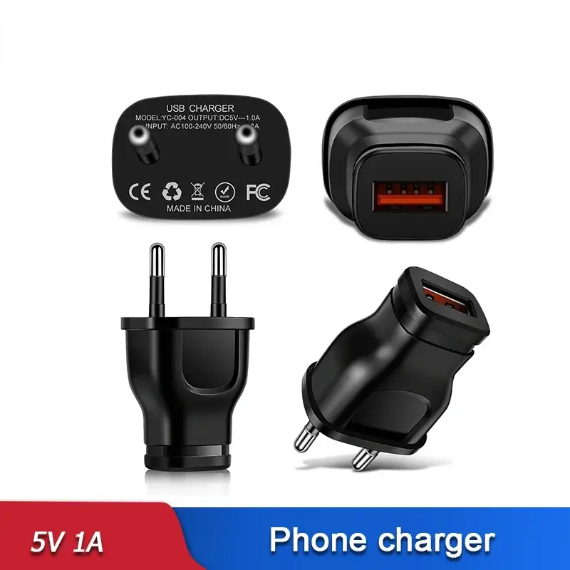 5V 1A USB Charger Port Power Supply Charger Wall Chargers Small Power Adapter  For Iphone Samsung Huawei Xiaomi Redmi Mobile