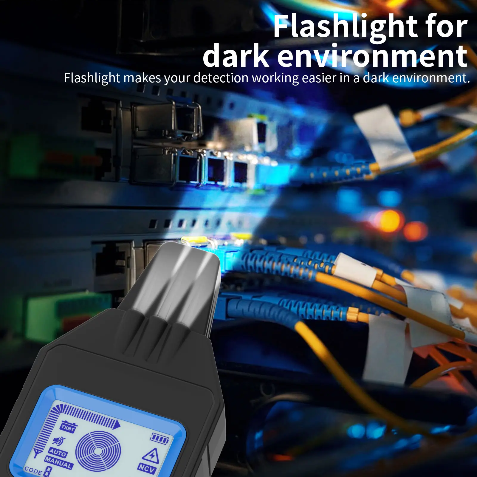 MAOTEWANG Underground Cable Tester Anti Interference Cable Tracker High&Low Voltage Cable Locator Underground Pipe Detector