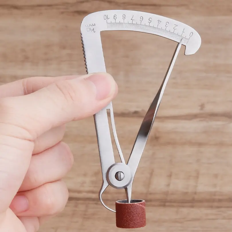 0-10mm Stainless Steel Inside Calipers Degree Gauge Precision Diamonds Jewelry Mmeasuring Tool