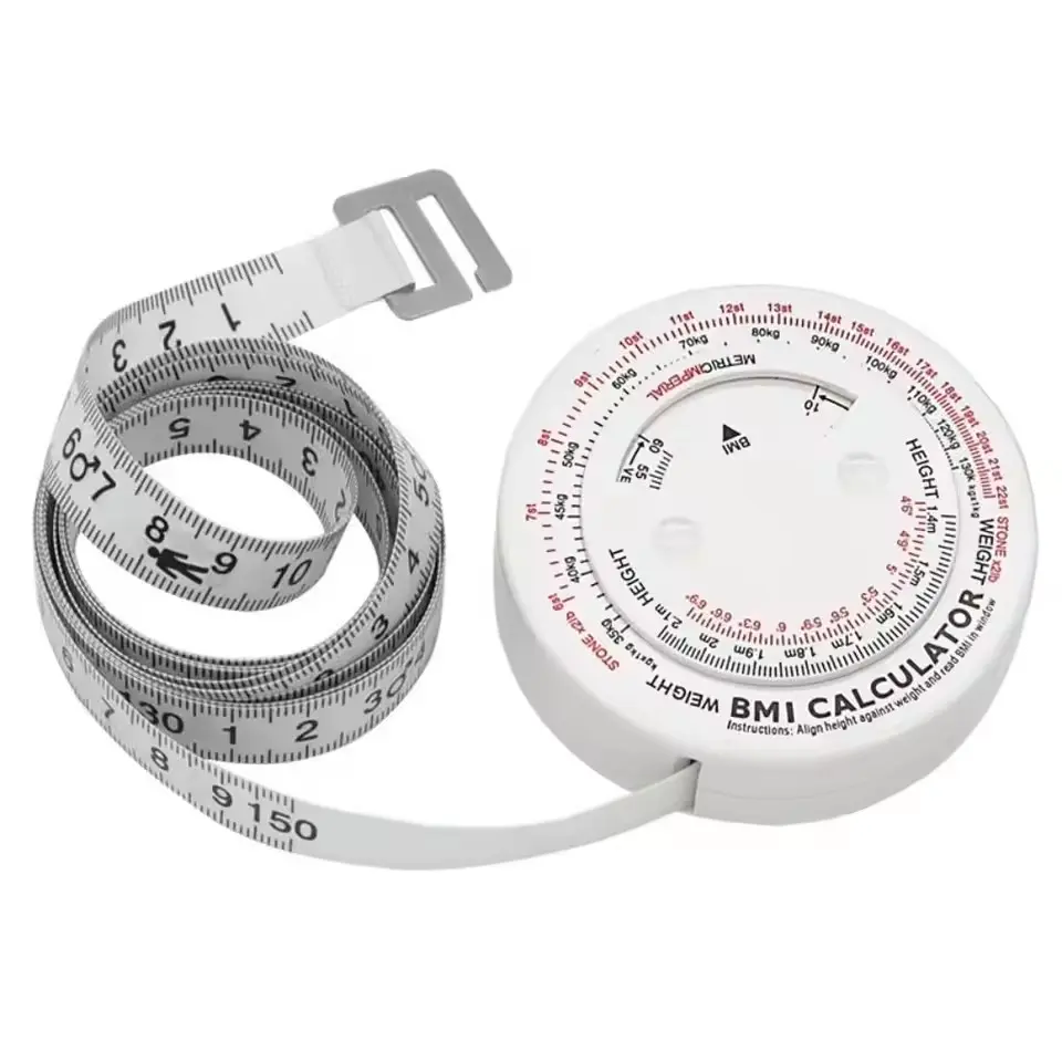 BMI Calculator Automatic Telescopic Tape Measure Body Measuring Tape Centimeter Sewing Ruler Tools Soft Health Ruler