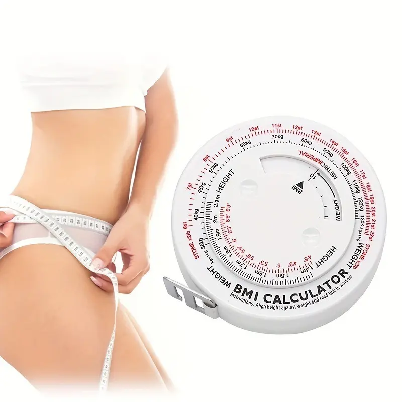 BMI Calculator Automatic Telescopic Tape Measure Body Measuring Tape Centimeter Sewing Ruler Tools Soft Health Ruler