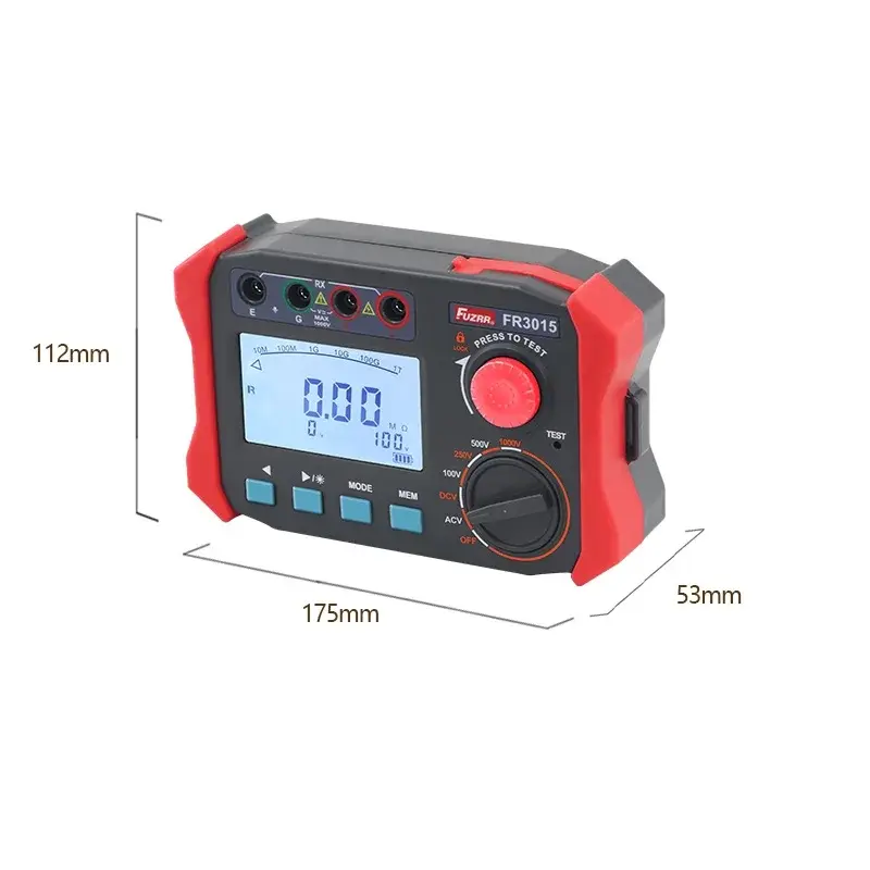 FR3015 FR3015E  Megohmmeter Insulation Resistance Meter 2500V Handheld High AC DC Voltage  Megameter Polarization Index Tester