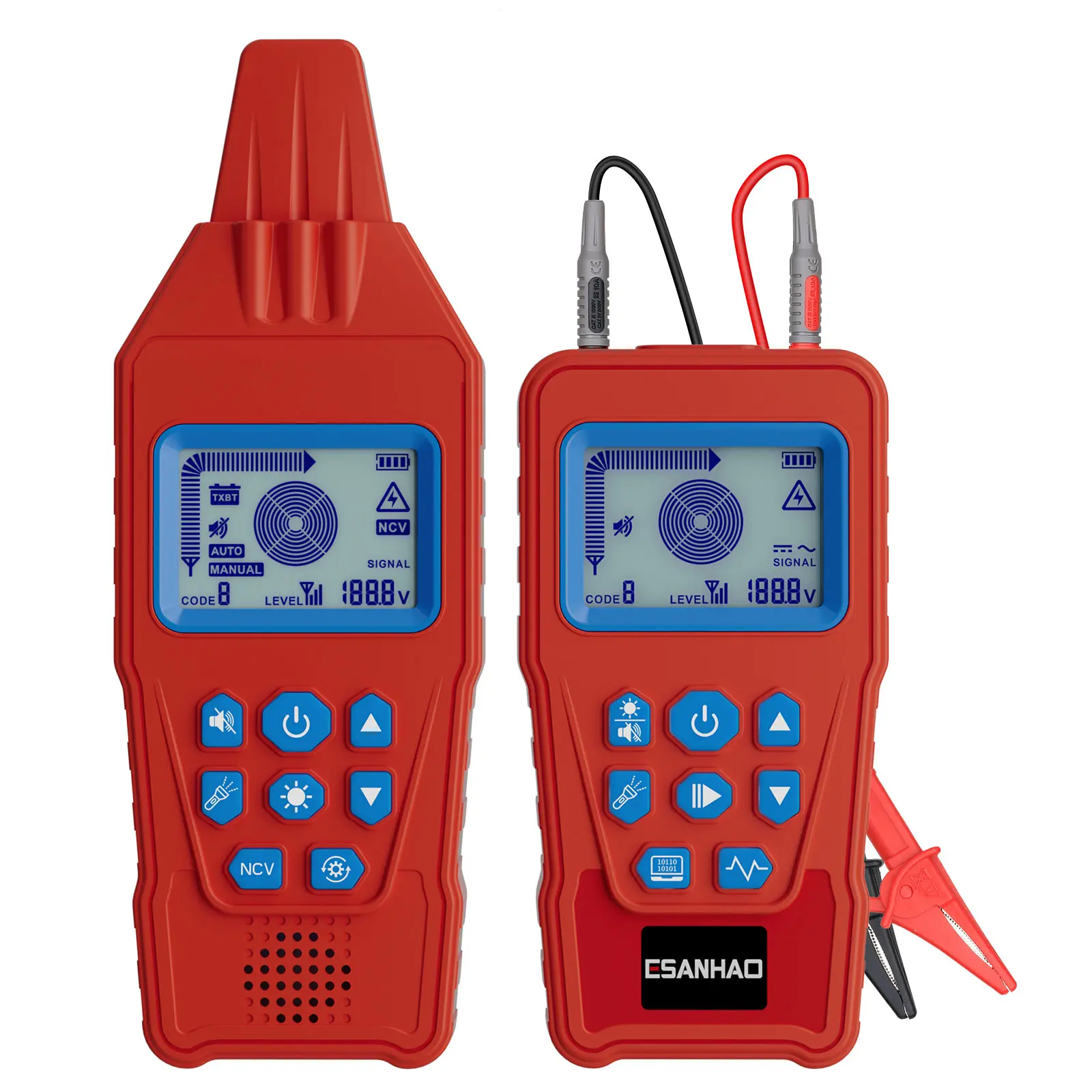 New Cable Metal Pipe Finder Underground Tester Short Circuit Interruption Detection 12-400V AC/DC Professional Cable Locator