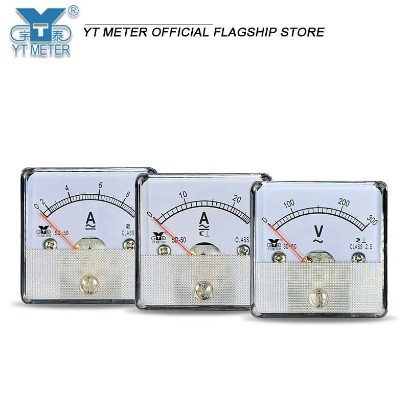SD50 AC ammeter Voltmeter 1a5a10a20a30a50a/5A ac300v 500vdh50 dh45