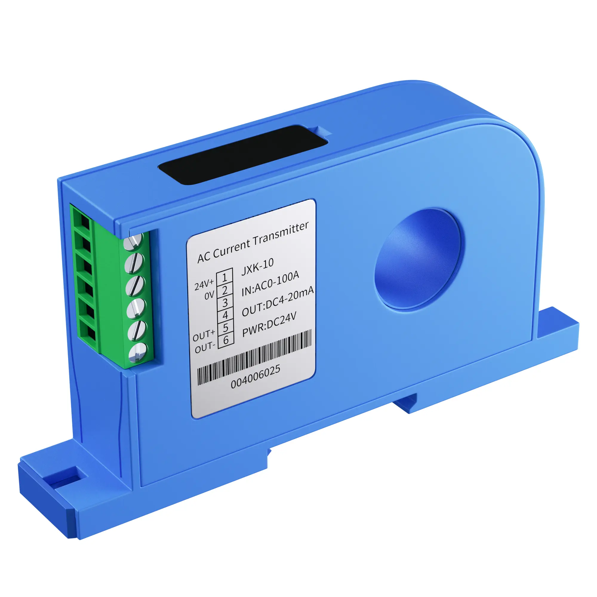 10A 20A 30A 50A 100A 500A 4-20mA 0-5V RS485 Current Sensor Transducer 22mm 12mm DIN Rail Current Transmitter Sensor