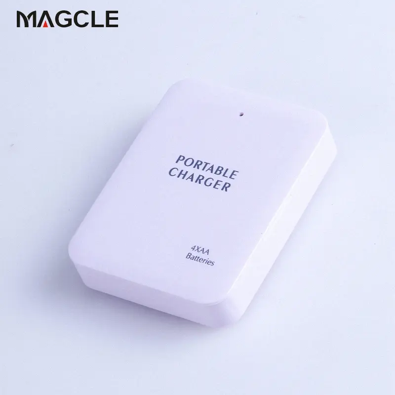 Universal Portable LED Flashlight 4x AA Battery USB Power Bank Charger Case Box Battery Charger DIY Kit For Smart Phone