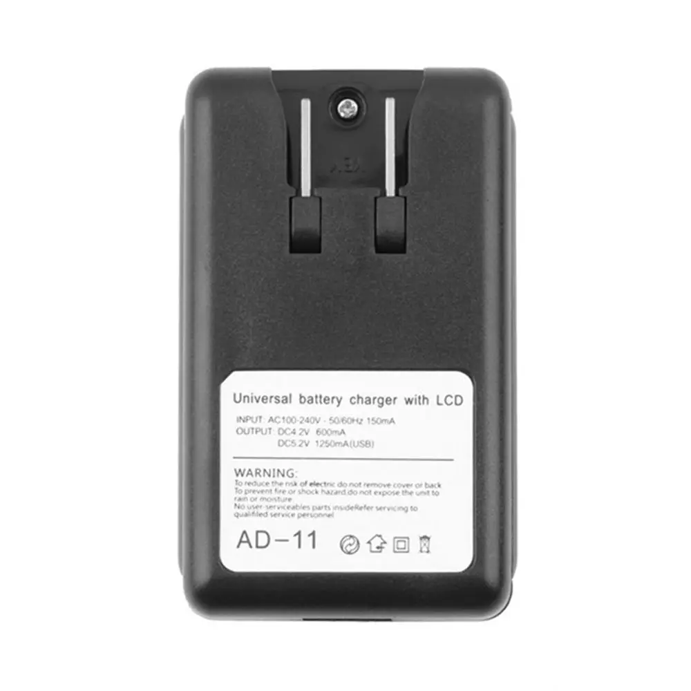Universal For Cell Phones US Plug LCD Display Mobile Battery Charger Desktop Charger USB Port