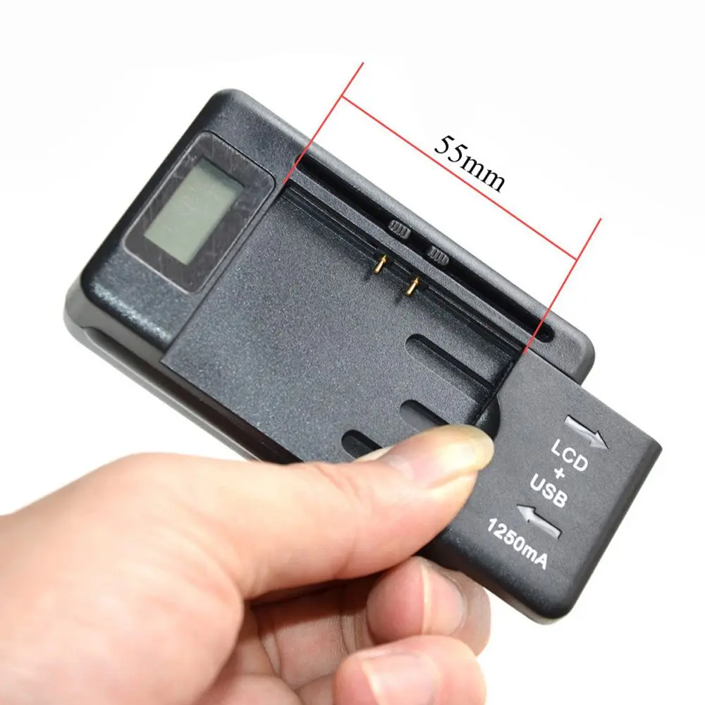 Universal For Cell Phones US Plug LCD Display Mobile Battery Charger Desktop Charger USB Port