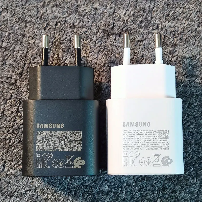 Samsung A15 A25 A35 A55 A54 A73 25W PD Charger Super Fast Charge Adapter For Galaxy S24 S23 S22 S21 S20 Note 20 Ultra 10 Plus FE