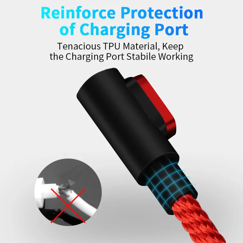 5A Fast Charging Magnetic USB Cable Charger L-Shape Micro USB Data Cable for iphone X Samsung S8 Huawei Xiaomi mi8 LG Usb Type C