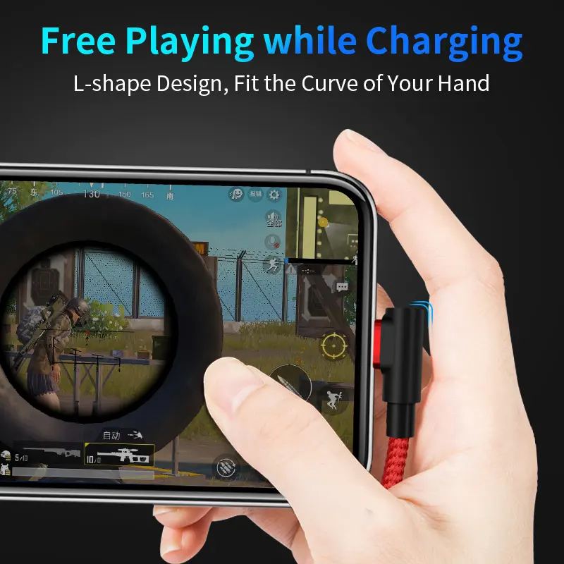 5A Fast Charging Magnetic USB Cable Charger L-Shape Micro USB Data Cable for iphone X Samsung S8 Huawei Xiaomi mi8 LG Usb Type C