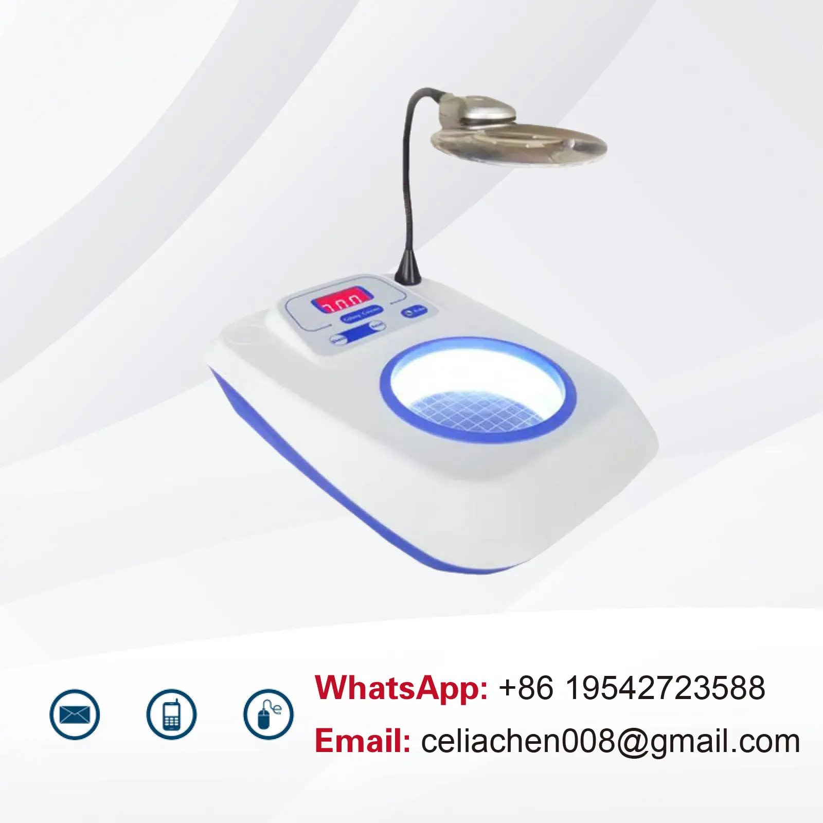 Digital Colony Counter XK97-A 220V  Bacterial Colony Counting Device Semi-Automatic Lab Colony Counter with LED Display