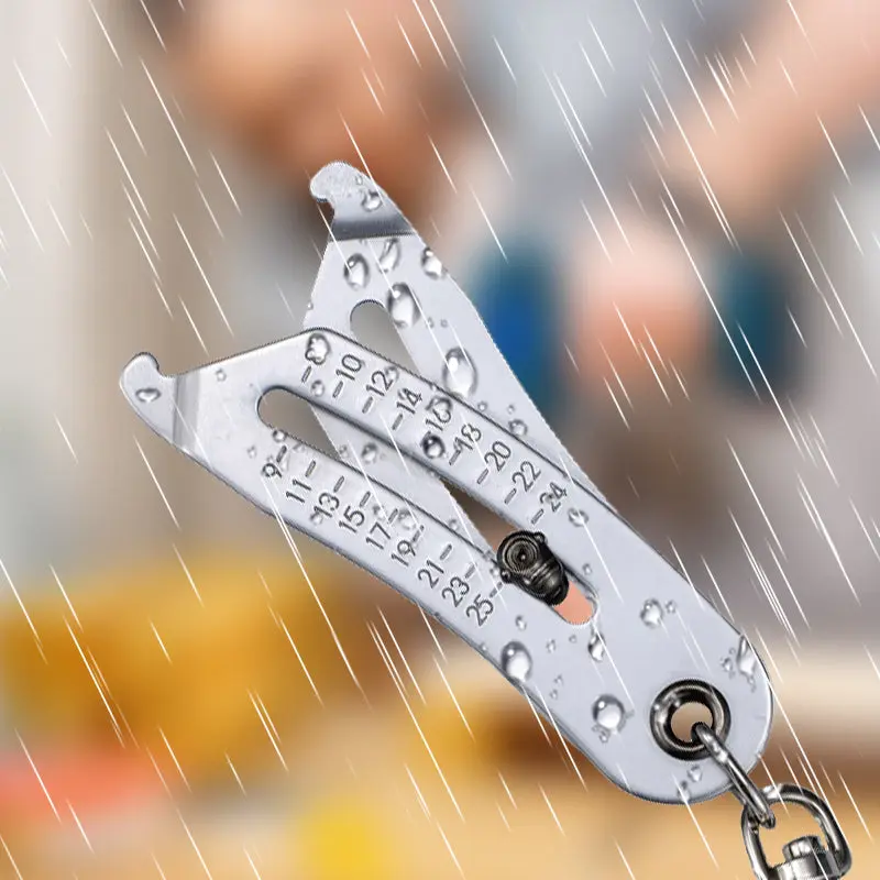 Upgrade Portable Precise Thread Size Checker Keychain Bolt Size Finder Keychain Nut and Bolt Thread Gauge Identifier Verificatio