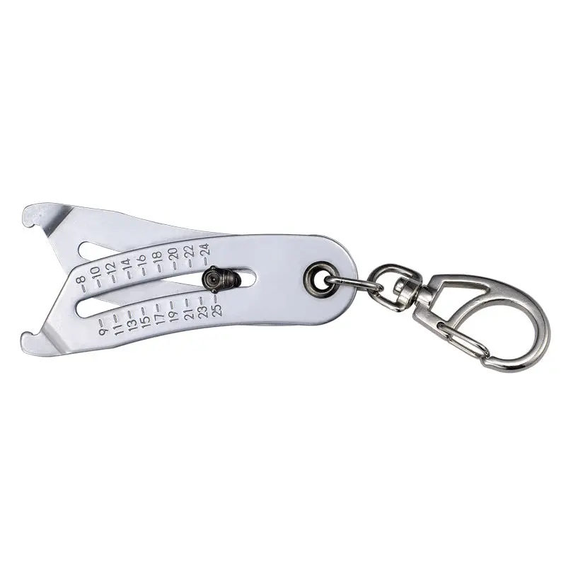 Upgrade Portable Precise Thread Size Checker Keychain Bolt Size Finder Keychain Nut and Bolt Thread Gauge Identifier Verificatio