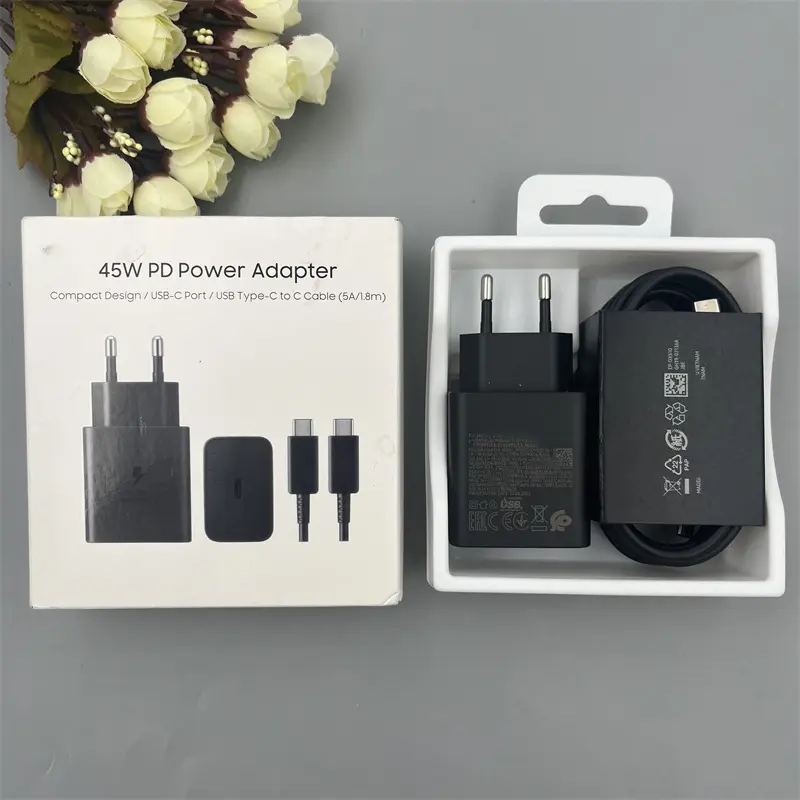 EP-T4510 Samsung S23 S22 Ultra 5G 45W Charger Super Fast Charge Usb Type C Pd PPS Quick Charging For Galaxy S21 S20 Note20 Ultra
