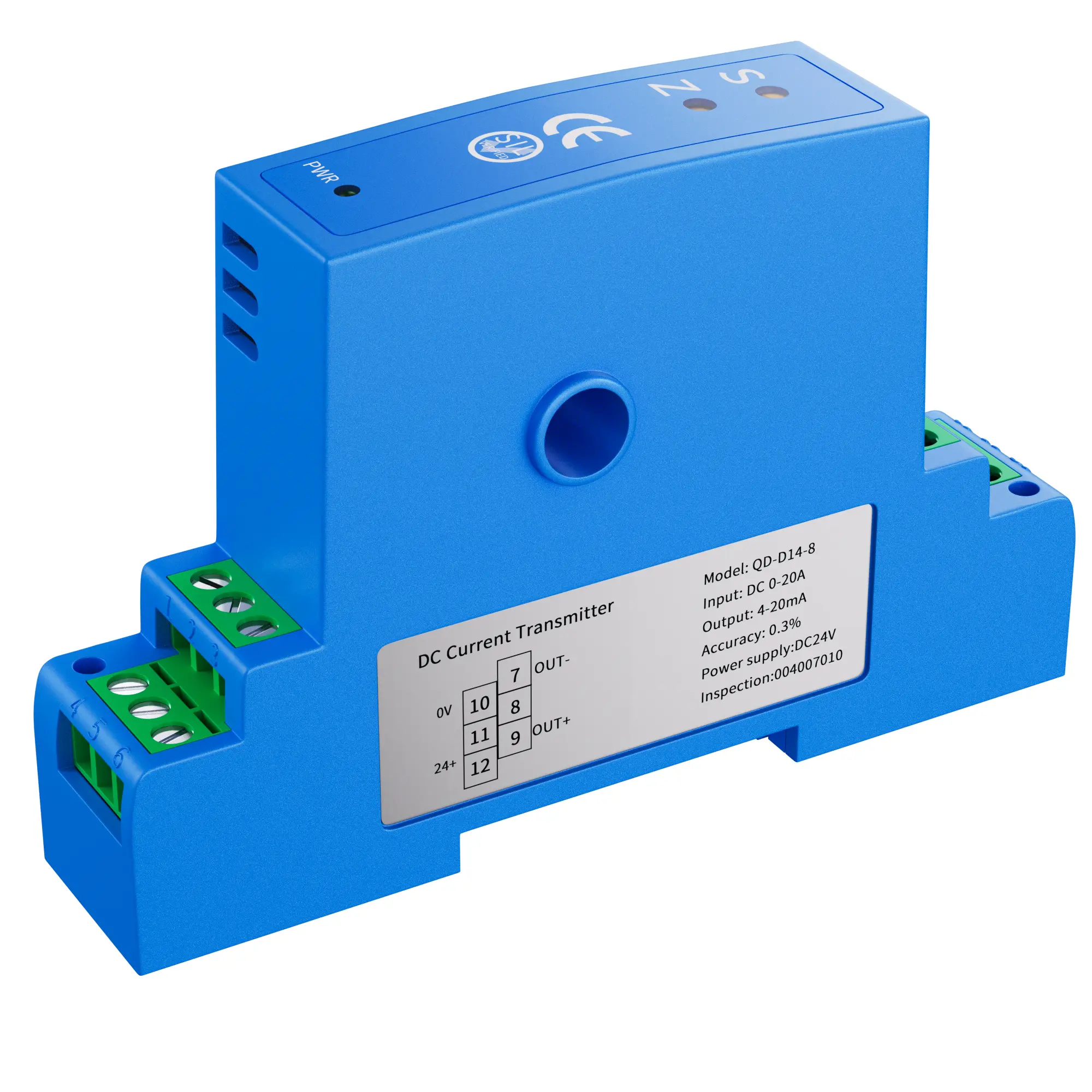 4-20mA Hall AC Current Sensor Transmitter 4-20mA 1-5V RS485 AC Current Sensor AC0-10A 15A 20A 25A 50A AC Current Transducer