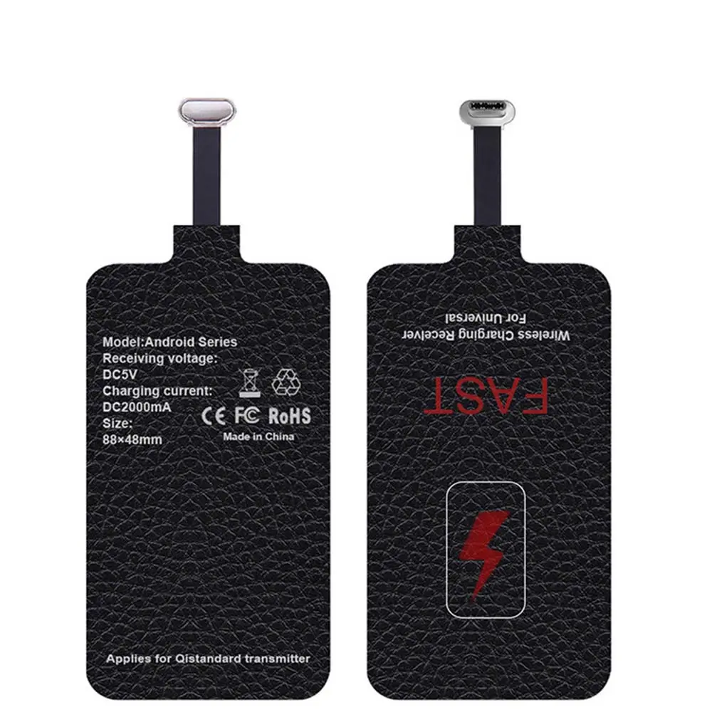 5V/2A 10W Qi Fast Wireless Charger Receiver for Charger Pad Coil for Phone 6 7 Plus Type-C Universal