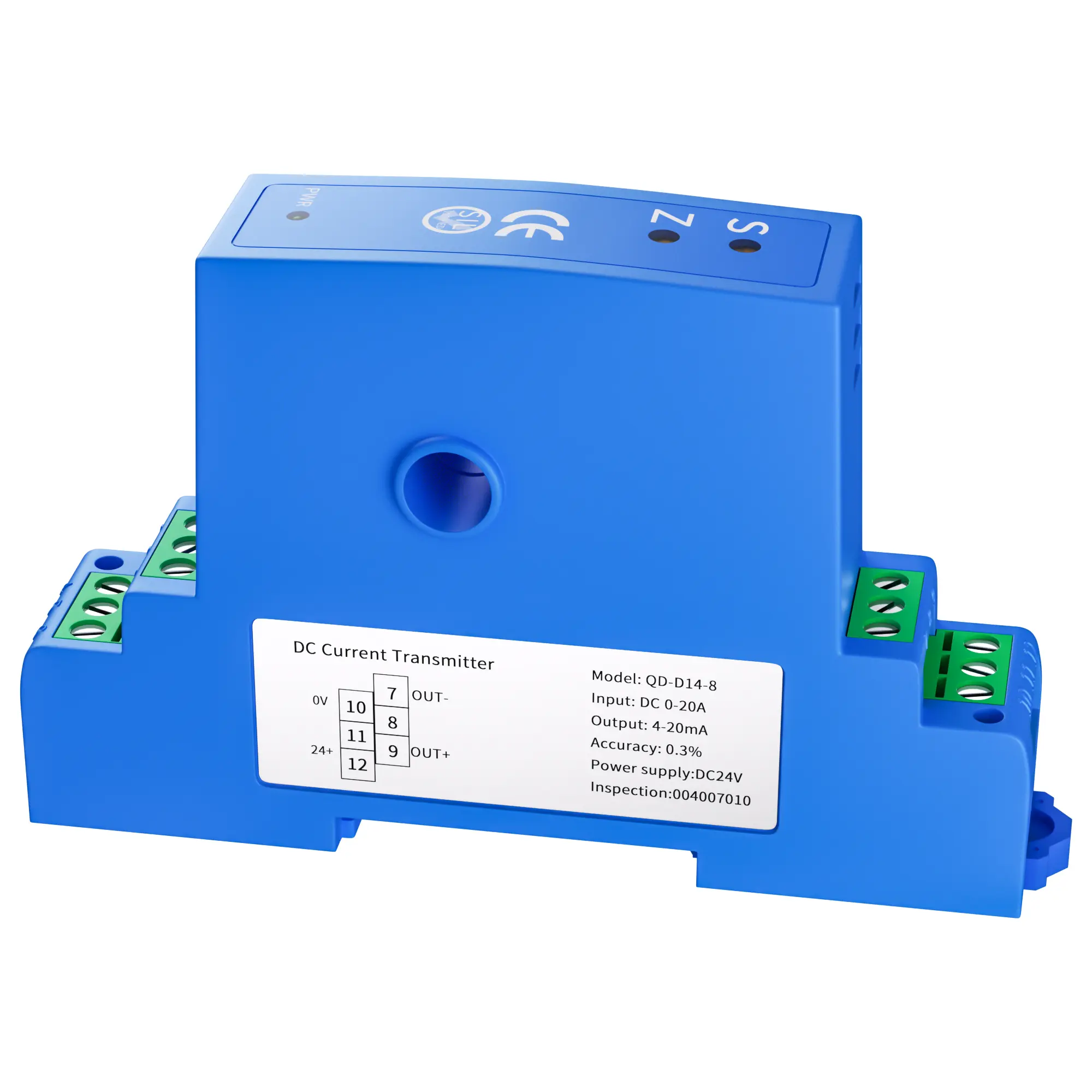 4-20mA Hall AC Current Sensor Transmitter 4-20mA 1-5V RS485 AC Current Sensor AC0-10A 15A 20A 25A 50A AC Current Transducer