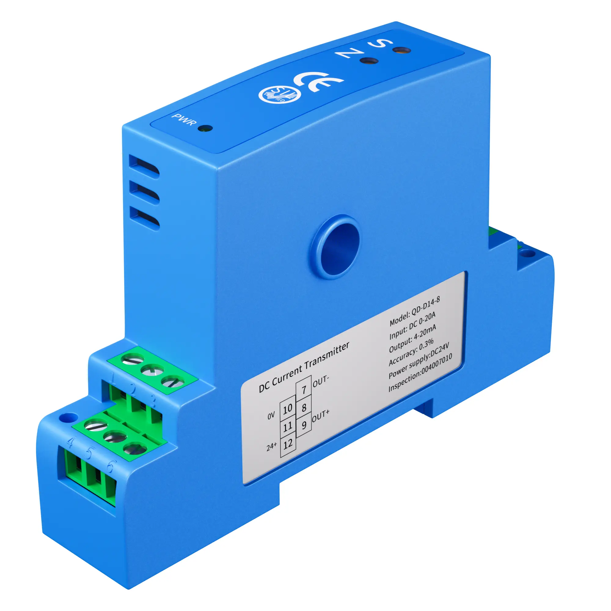 4-20mA Hall AC Current Sensor Transmitter 4-20mA 1-5V RS485 AC Current Sensor AC0-10A 15A 20A 25A 50A AC Current Transducer
