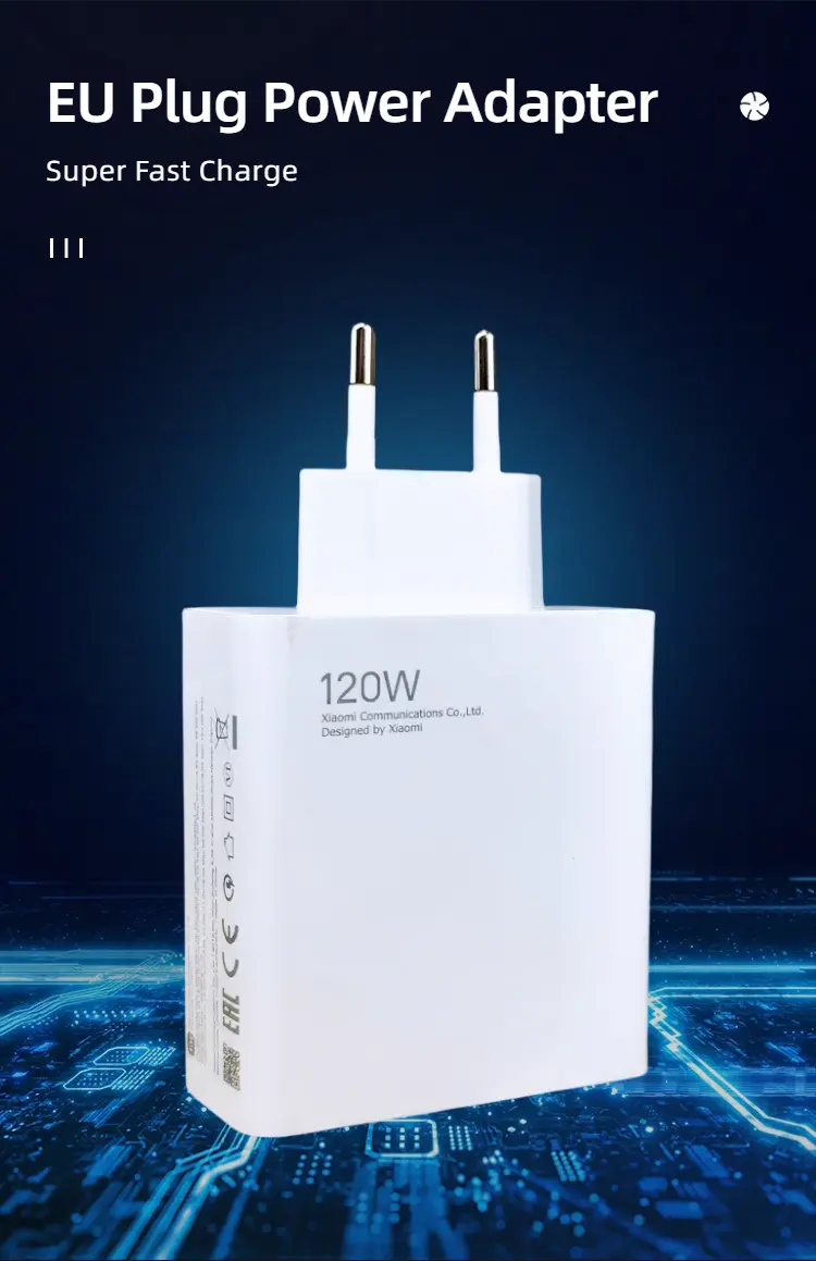 120w Original Xiaomi Charger Turbo Super Fast Charge EU Adapter Type C Cable For Mi 13t 12s Redmi Note 14 13 12 Pro Plus Phone