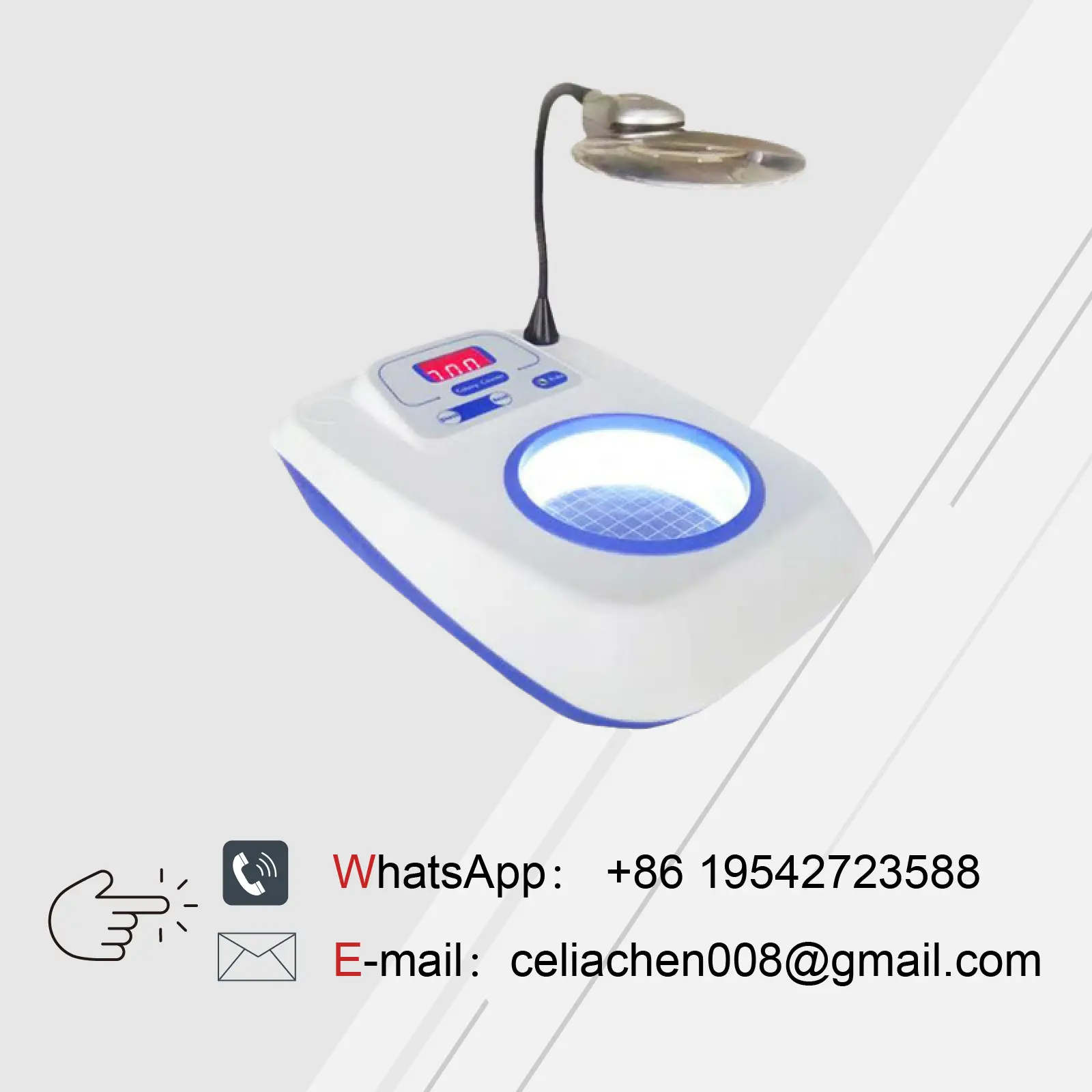 XK97-A Microbiological Digital Colony Counter Manual Bacteria Detection Lab Equipment for Petri Dish 220V LED Display