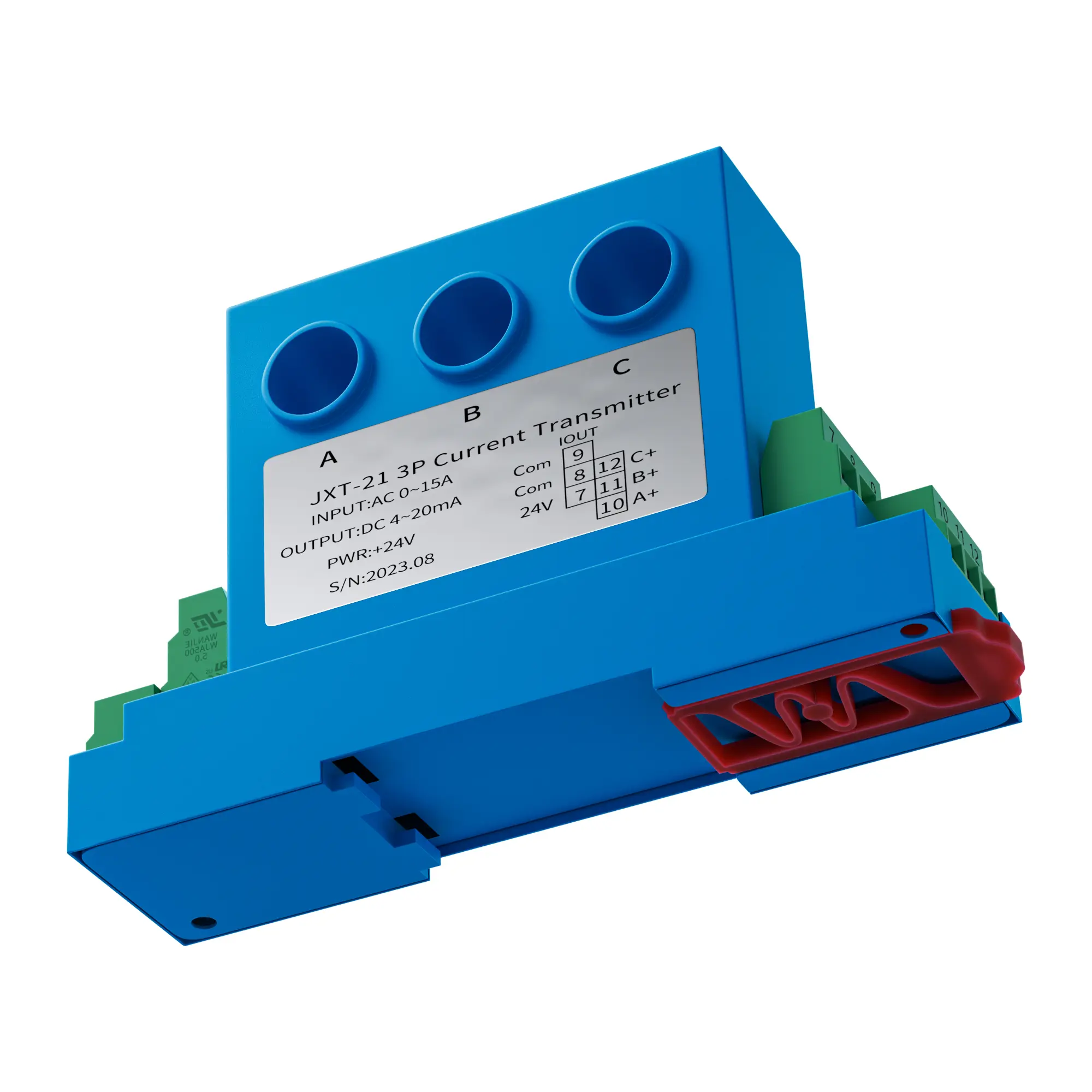 3 Phase AC Current Transmitter 0-1A 0-5A 0-10A 0-30A 0-50A Current Transducer 4-20mA 0-10V 0-5V RS485 Current Sensor Transmitter