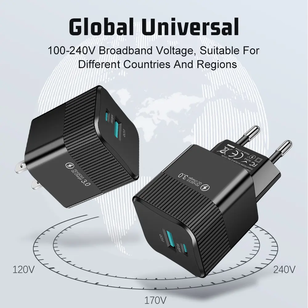 USB C Chargers PD 45W Type C Charger Fast Charging For Samsung Galaxy iPhone 13 Xiaomi Huawei Mobile Phone Charger Quick Charge