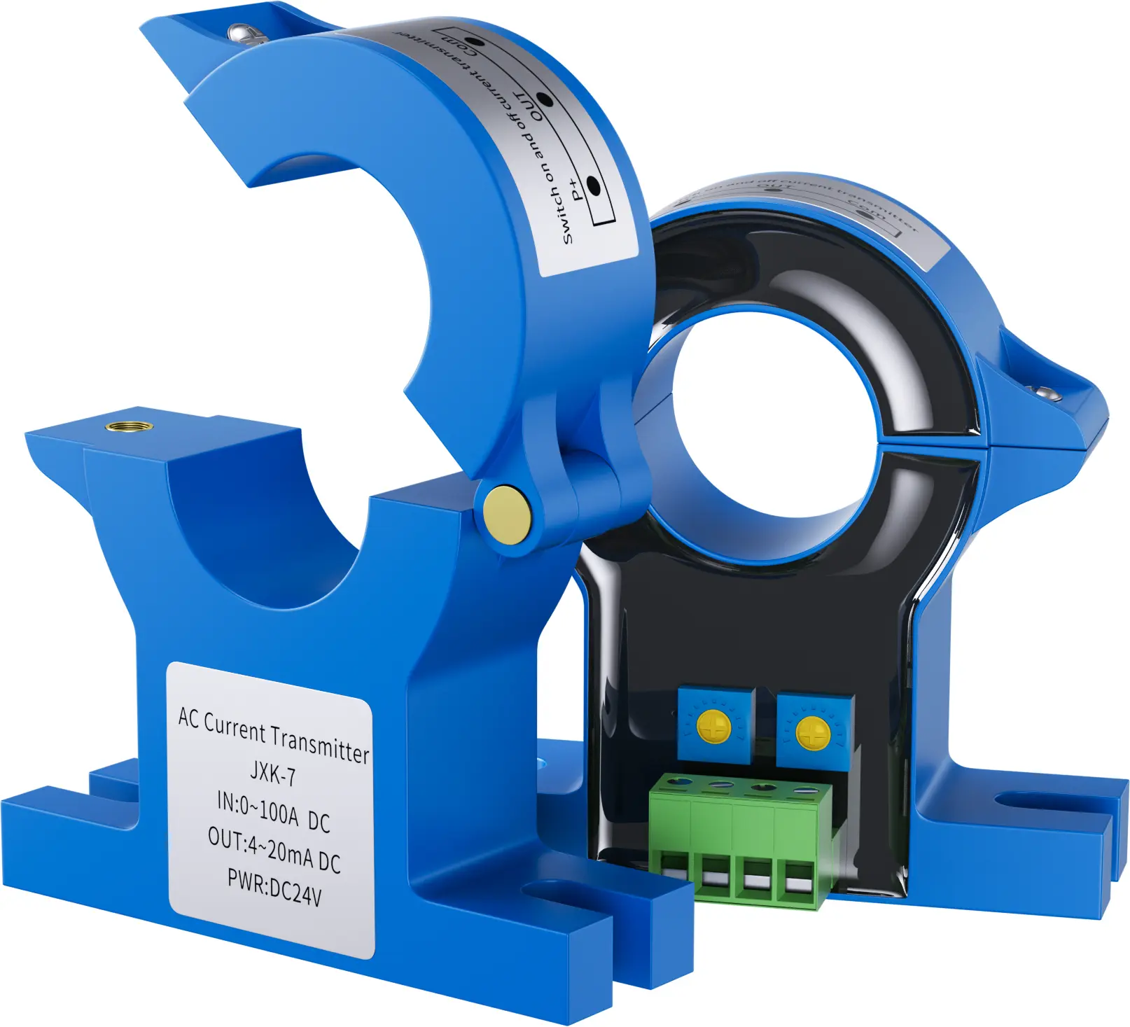 20 25 38mm Hole Size AC DC Hall Current Transducer Open Loop Split Core Current Sensor 4 20ma Current Transmitter 0 10V