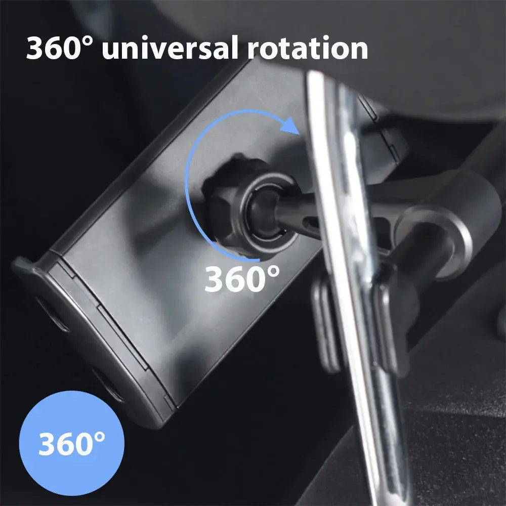 Telescopic Car Back Seat Phone Tablet PC Holder for iPhone Samsung iPad 360 Degree Rotation Phone Tablet 4-11 Inch