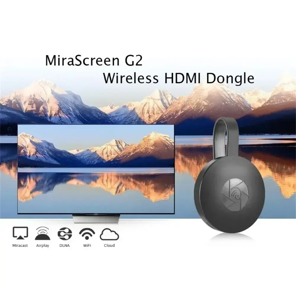 Opansten 1080P G2 Wireless HDMI Mirroring Multiple Device Mobile Phoneconnected To TV HD For IOS Andorid Live Screen Projector