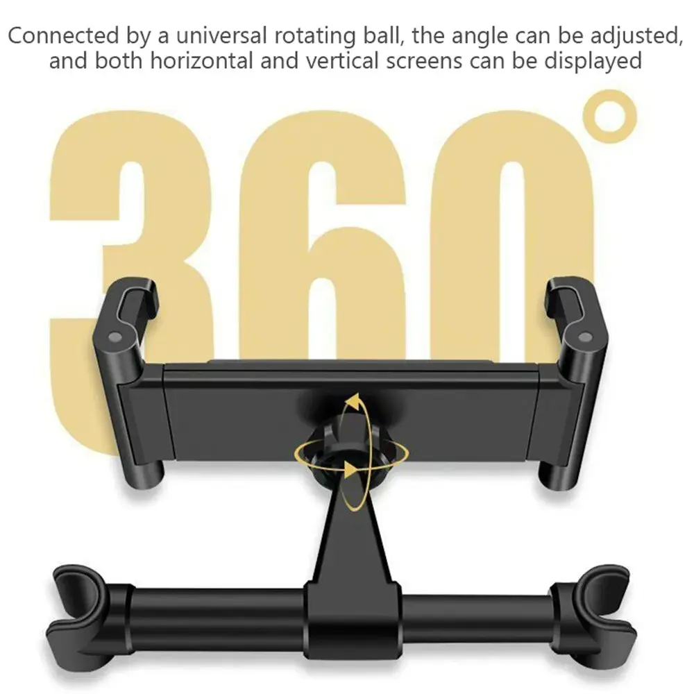 Telescopic Car Back Seat Phone Tablet PC Holder for iPhone Samsung iPad 360 Degree Rotation Phone Tablet 4-11 Inch