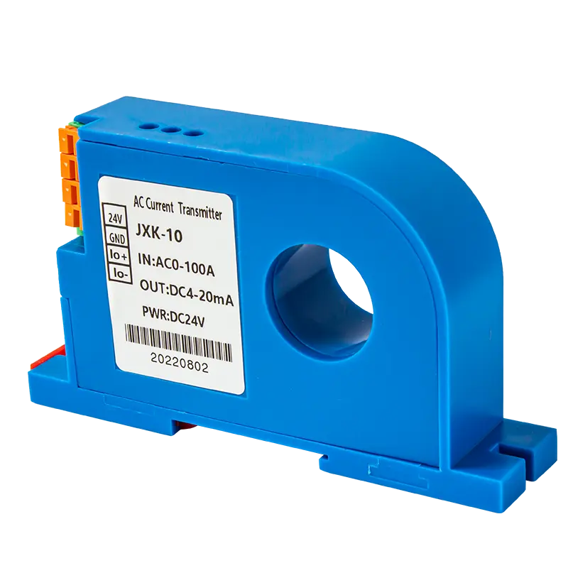 AC/DC Current Transmitter 5A 10A 50A 100A Current Converter Transmitter 4-20mA 0-10V RS485 Current Transducer