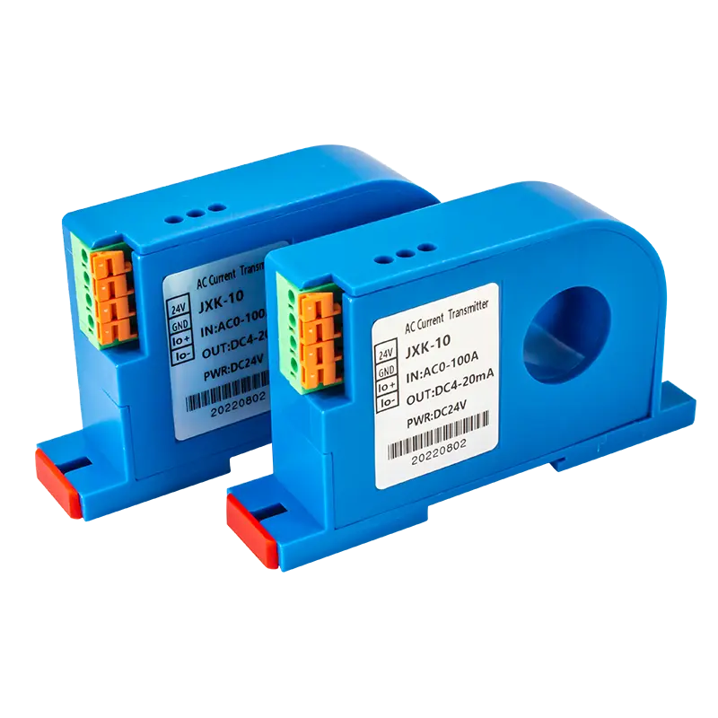 AC/DC Current Transmitter 5A 10A 50A 100A Current Converter Transmitter 4-20mA 0-10V RS485 Current Transducer