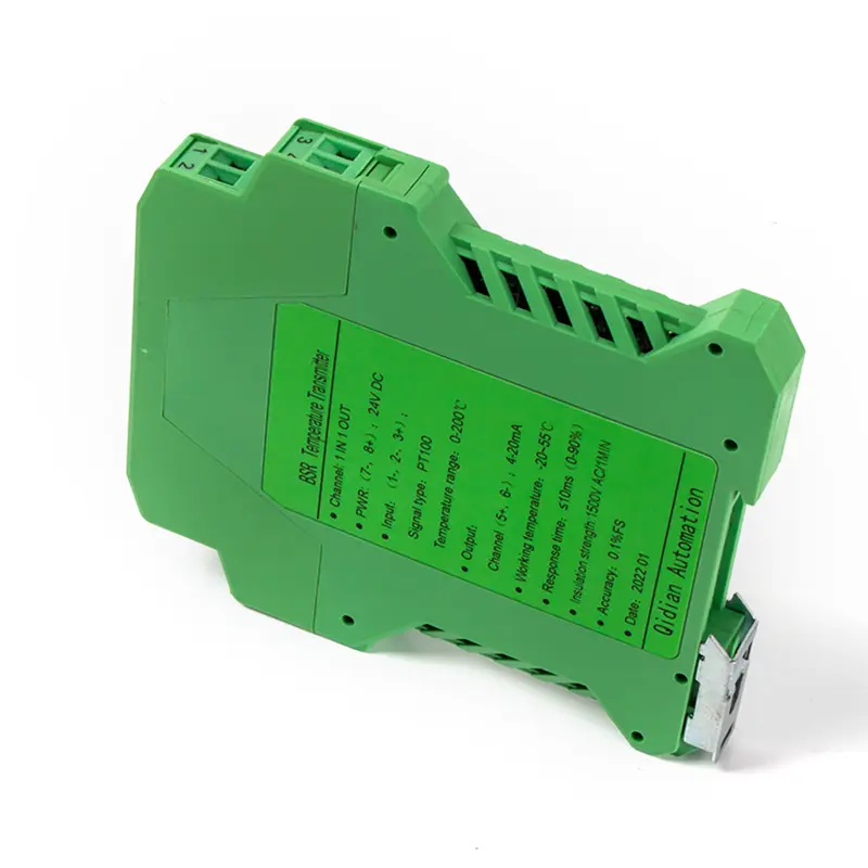 PT100 Temperature Sensor Probe Transmitter Thermal Resistor Resistance RTD Oven Transmitter 4-20mA 0-5v Output