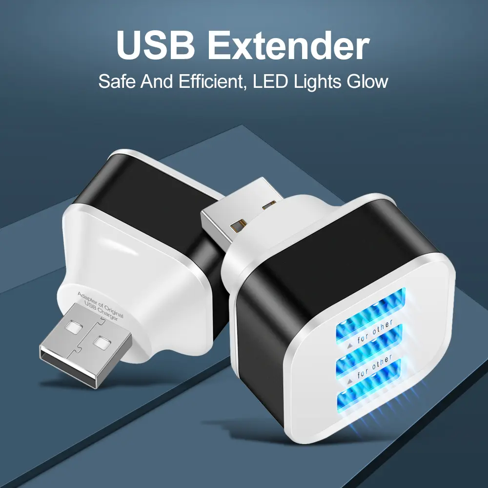 USB 3.0 HUB Fast Charge 3 Ports USB Extender Adapter Port Splitter For PC Macbook Laptop Accessories Quick Charge