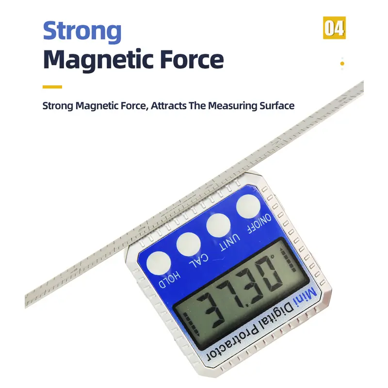 Digital Inclinometer 360 Degree Mini Electronic Goniometer Protractor Angle Finder Magnetic Base Level Box Angle Measuring Tools