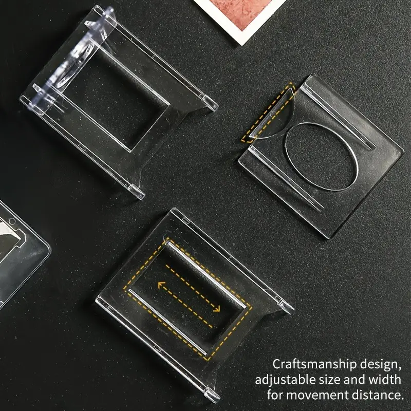 3PCS/5PCS/10pcs Mini Acrylic Plate Stands Adjustable for Picture Plate Easels Display Stands Multipurpose Display Holder