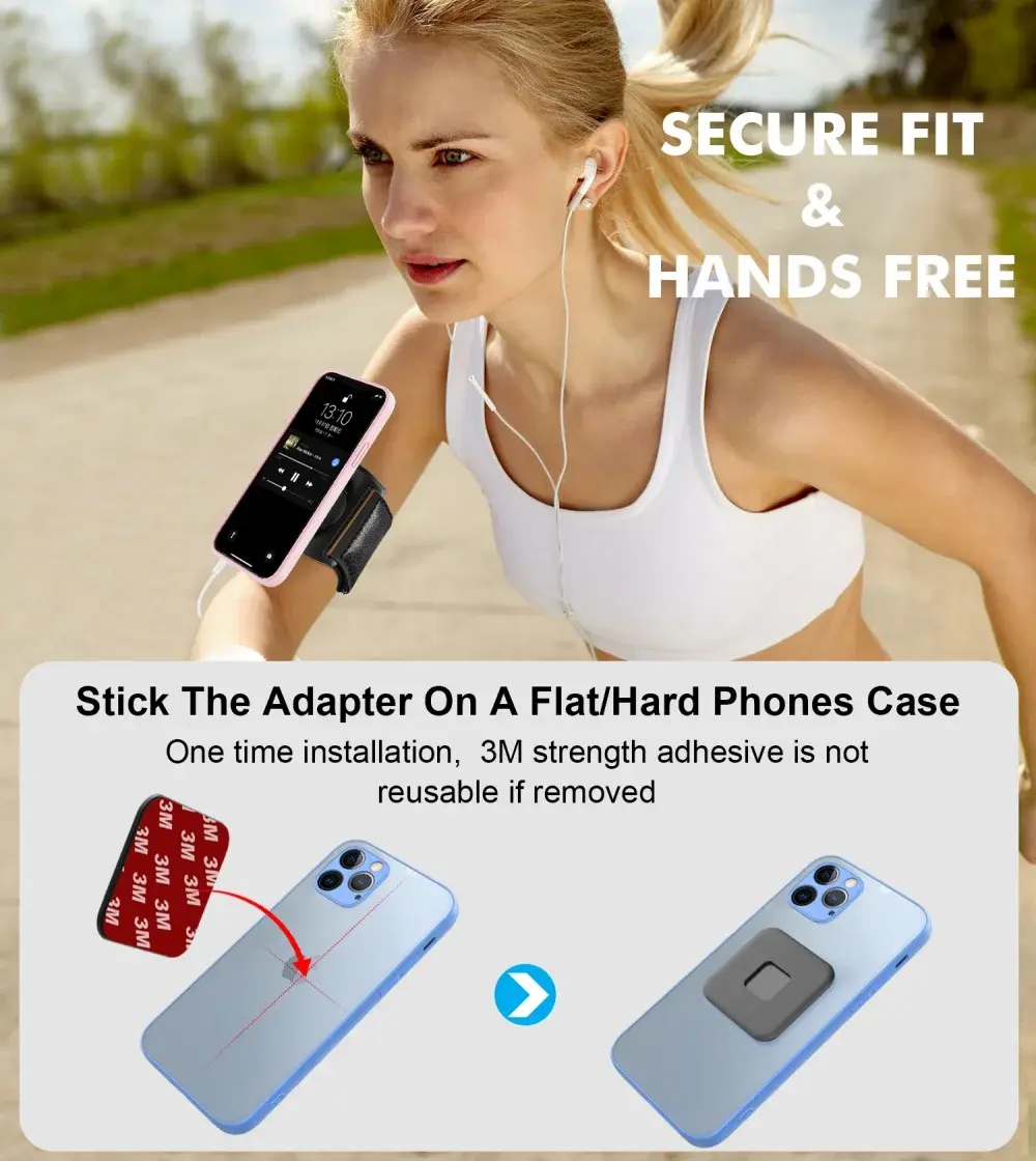 Universal Wrist Strap Mobile Phone Holder Sports Running Arm Strap Smartphone Stand Removable Rotating Outdoor Arm Phone Holder