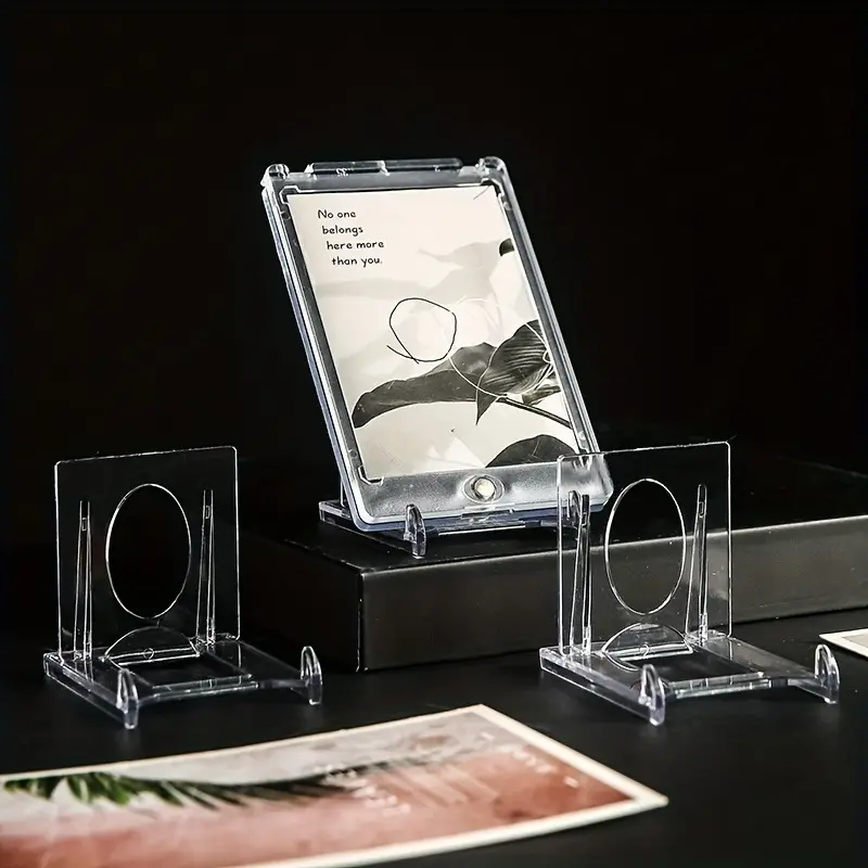 3PCS/5PCS/10pcs Mini Acrylic Plate Stands Adjustable for Picture Plate Easels Display Stands Multipurpose Display Holder